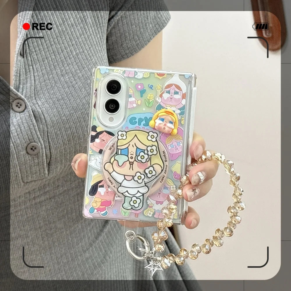 Cute Cartoon Magnetic Phone Case for Samsung Galaxy Z Fold