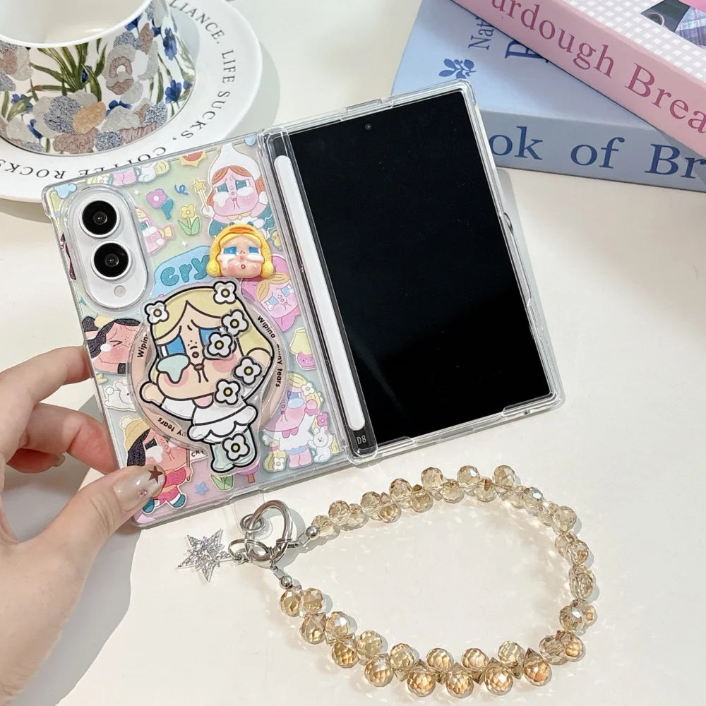 Cute Cartoon Magnetic Phone Case for Samsung Galaxy Z Fold