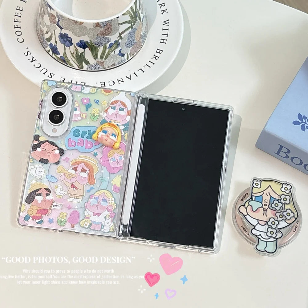 Cute Cartoon Magnetic Phone Case for Samsung Galaxy Z Fold