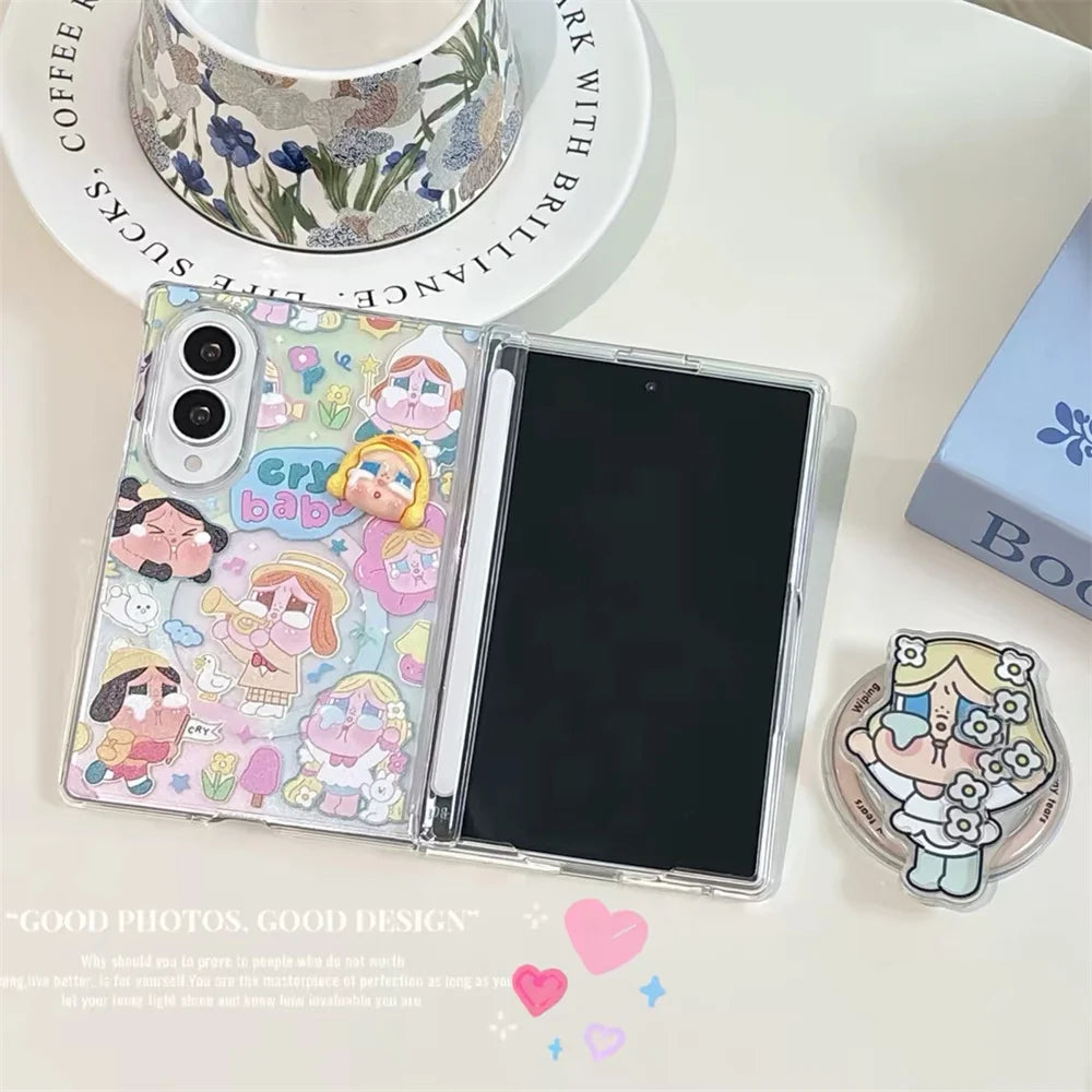 Cute Cartoon Magnetic Phone Case for Samsung Galaxy Z Fold
