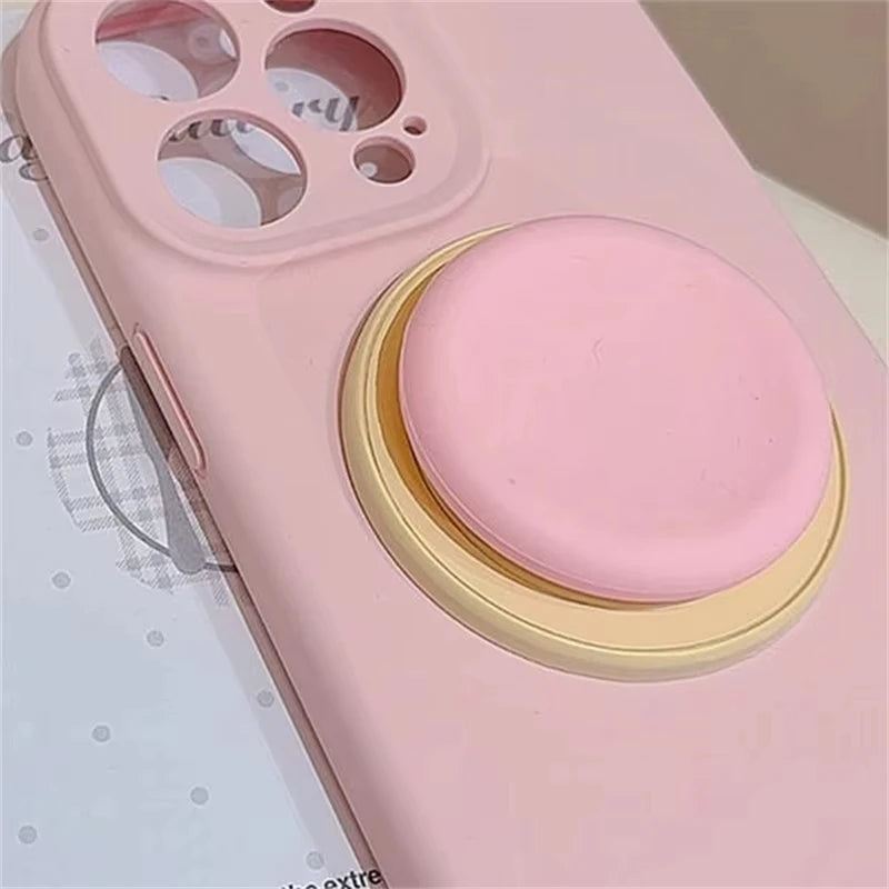 Cute Macaron Silicone Magnetic  Phone Grip & Stand