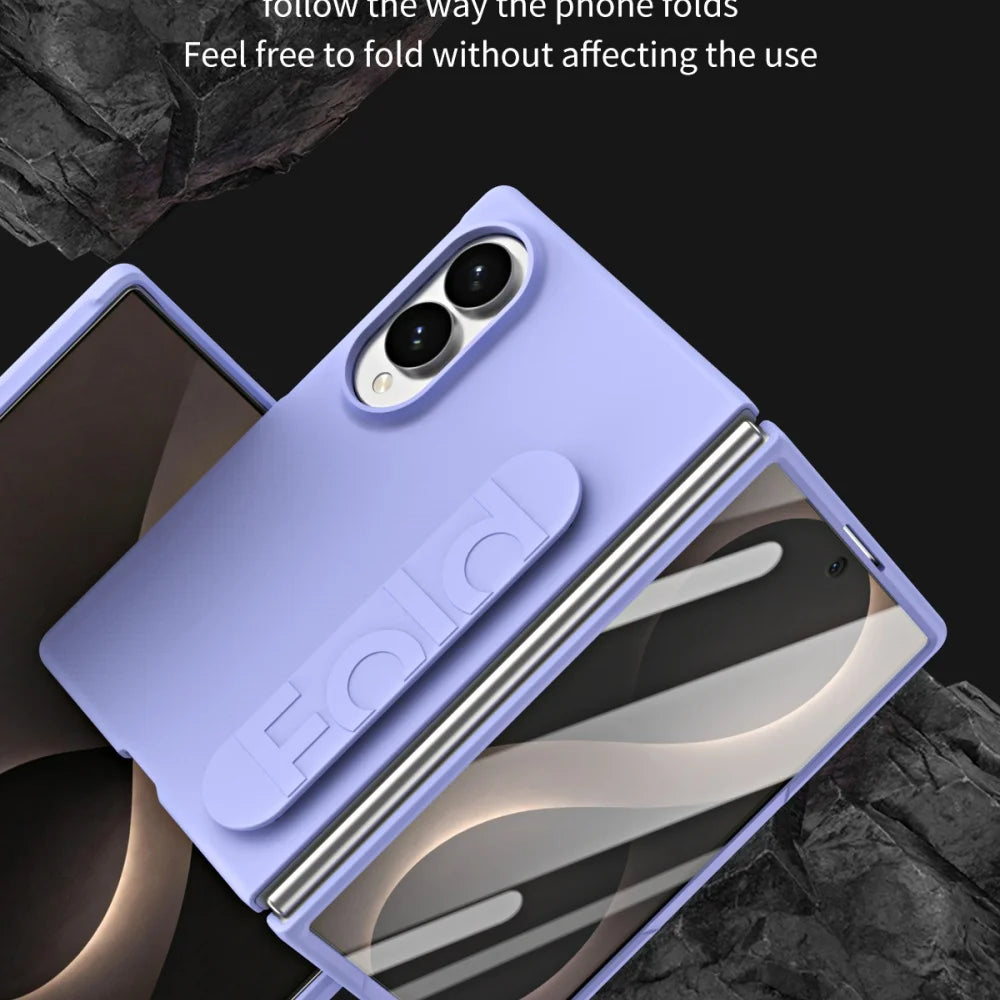 Luxury Matte Wristband Case for Samsung Galaxy Z Fold