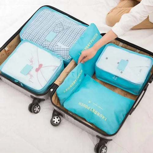 6-Piece Travel Organizer Packing Cube Set