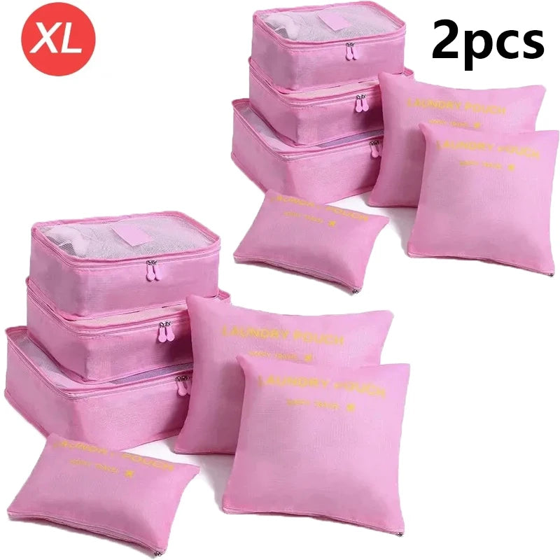 6-Piece Travel Organizer Packing Cube Set