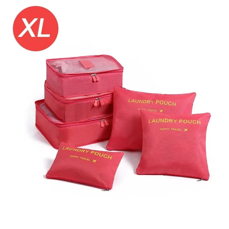 6-Piece Travel Organizer Packing Cube Set