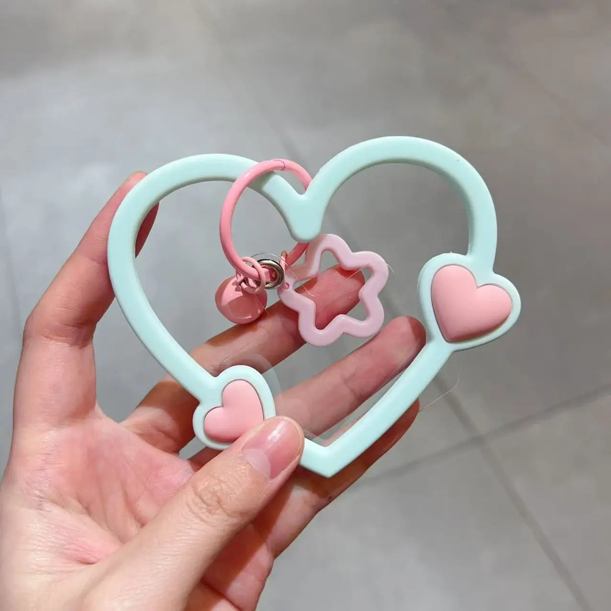 Cute Heart Phone Charm Lanyard Connector - Colorful Heart Phone Case Accessorie