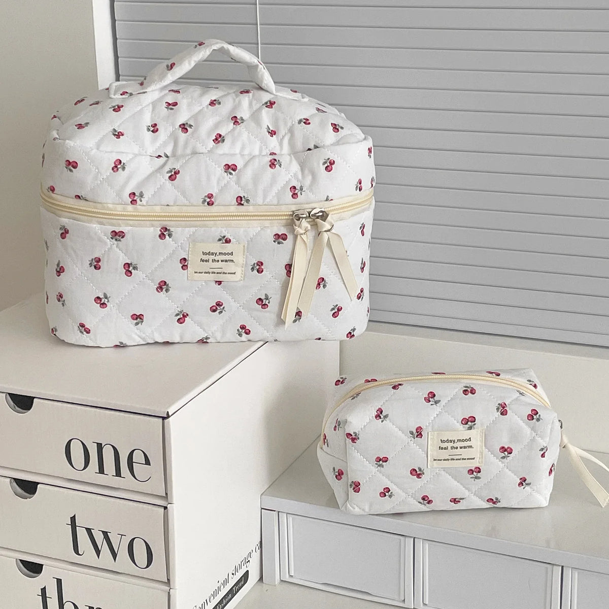 Cherry Blossom Cosmetic Travel Bag