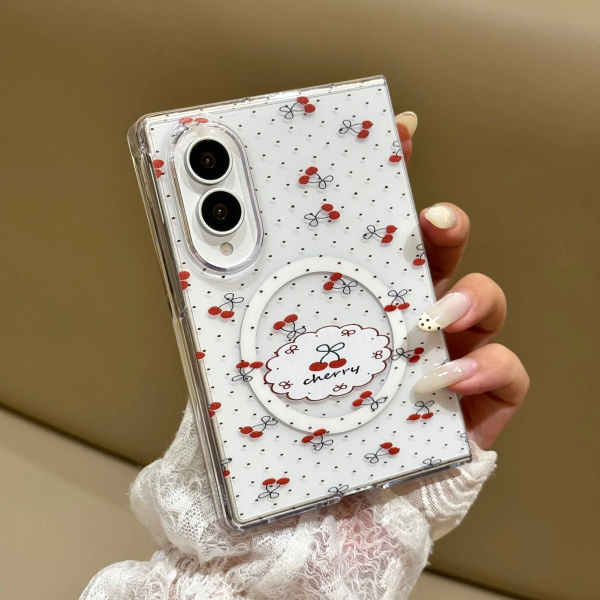 Korean Cute Panda Wrist Strap for Magsafe Case for Samsung Galaxy Z Fold 8, Z Fold  7, Z Fold  6, Z Fold 5 & Fold 8 Ultra