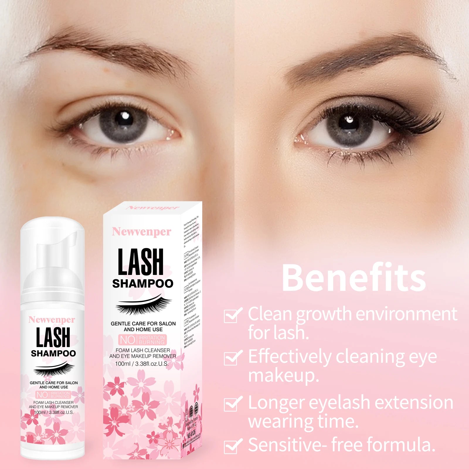 Lash Cleanse Foaming Shampoo +Cleansing Brush