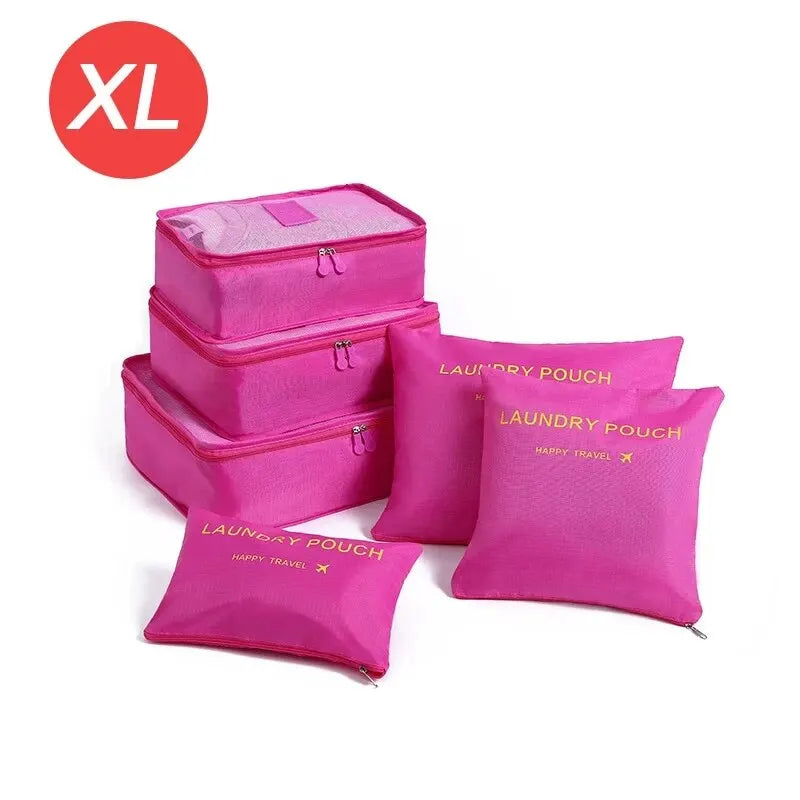 6-Piece Travel Organizer Packing Cube Set
