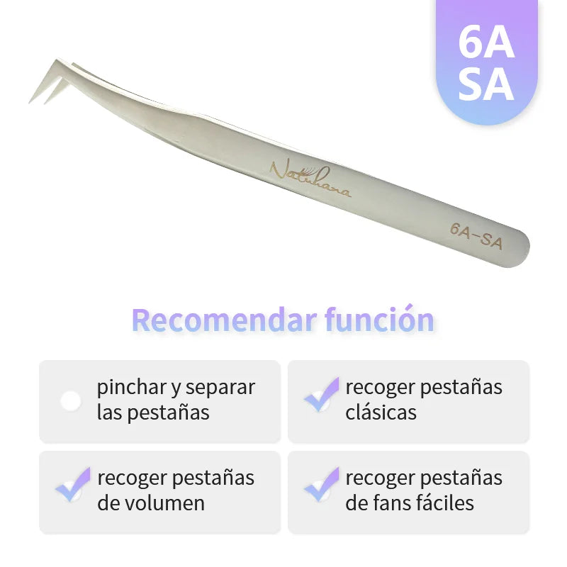 Professional Eyelash Extension Tweezers | Precision Stainless Steel Lash Tweezers