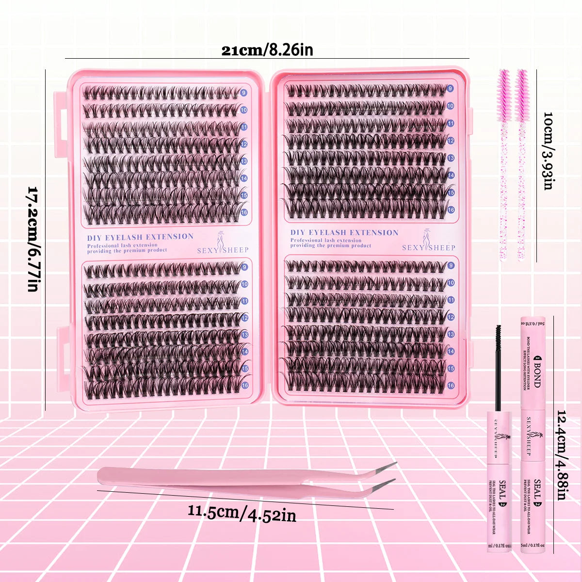 DIY Cluster Lashes Kit-30D, 40D, & 50D