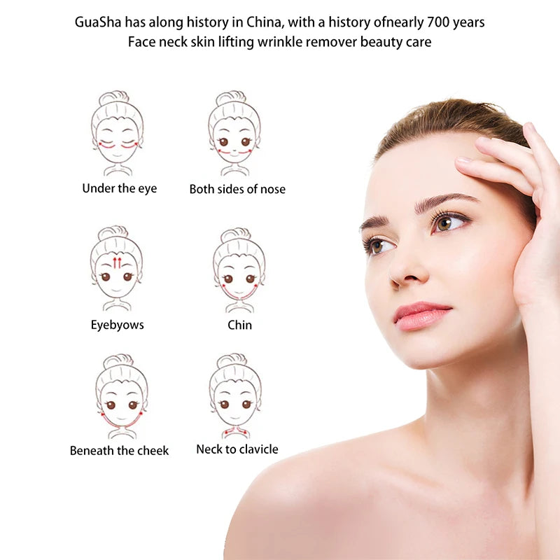 Rose Quartz Gua Sha Facial Massage Tool