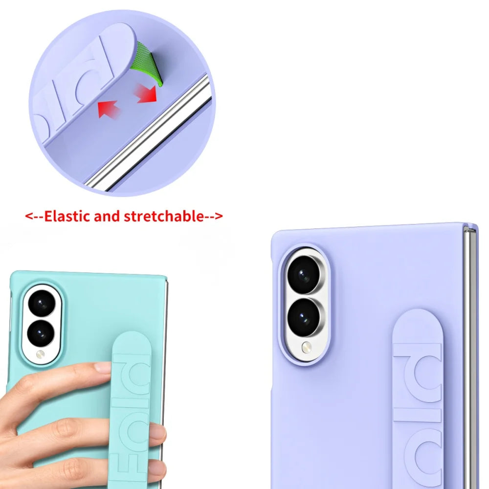 Luxury Matte Wristband Case for Samsung Galaxy Z Fold
