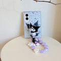 3D Kuromi Character Phone Case with Stand Lanyard for Samsung Z Fold 8, Z fold 8 Ultra