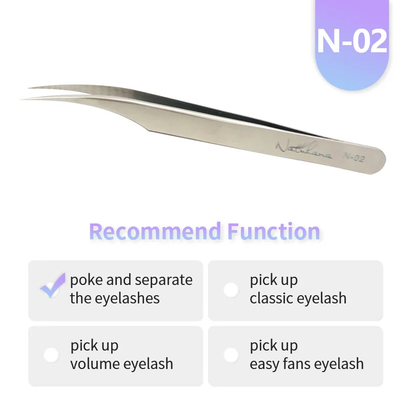 Professional Eyelash Extension Tweezers | Precision Stainless Steel Lash Tweezers