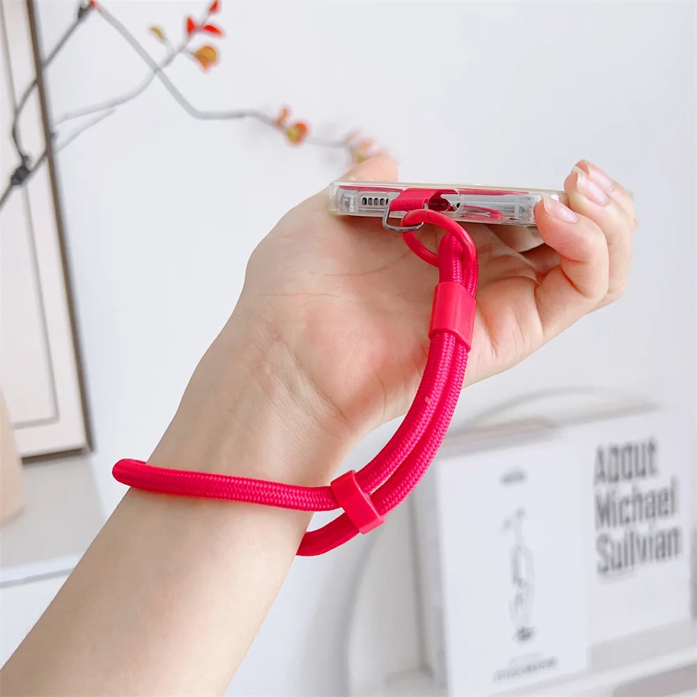 Adjustable Colorful Wrist Strap Lanyard for Phone Cases