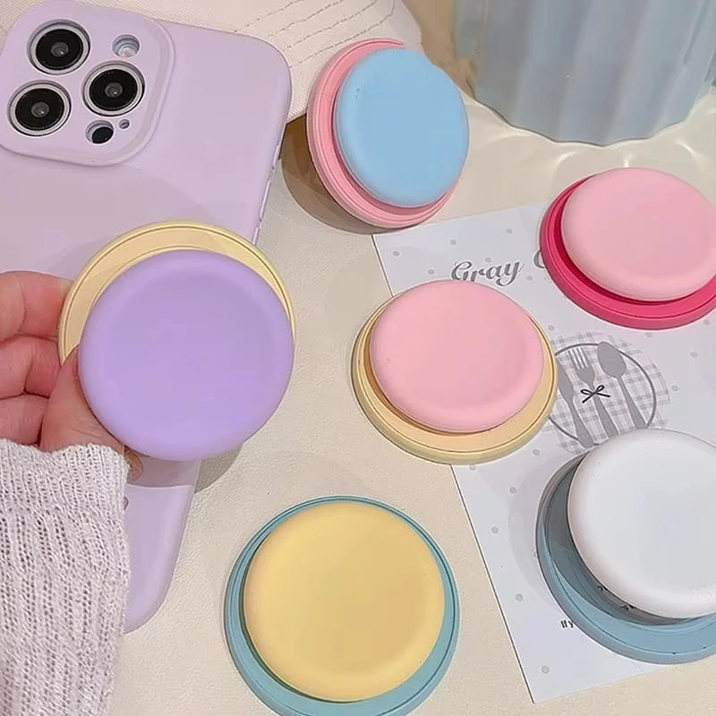 Cute Macaron Silicone Magnetic  Phone Grip & Stand