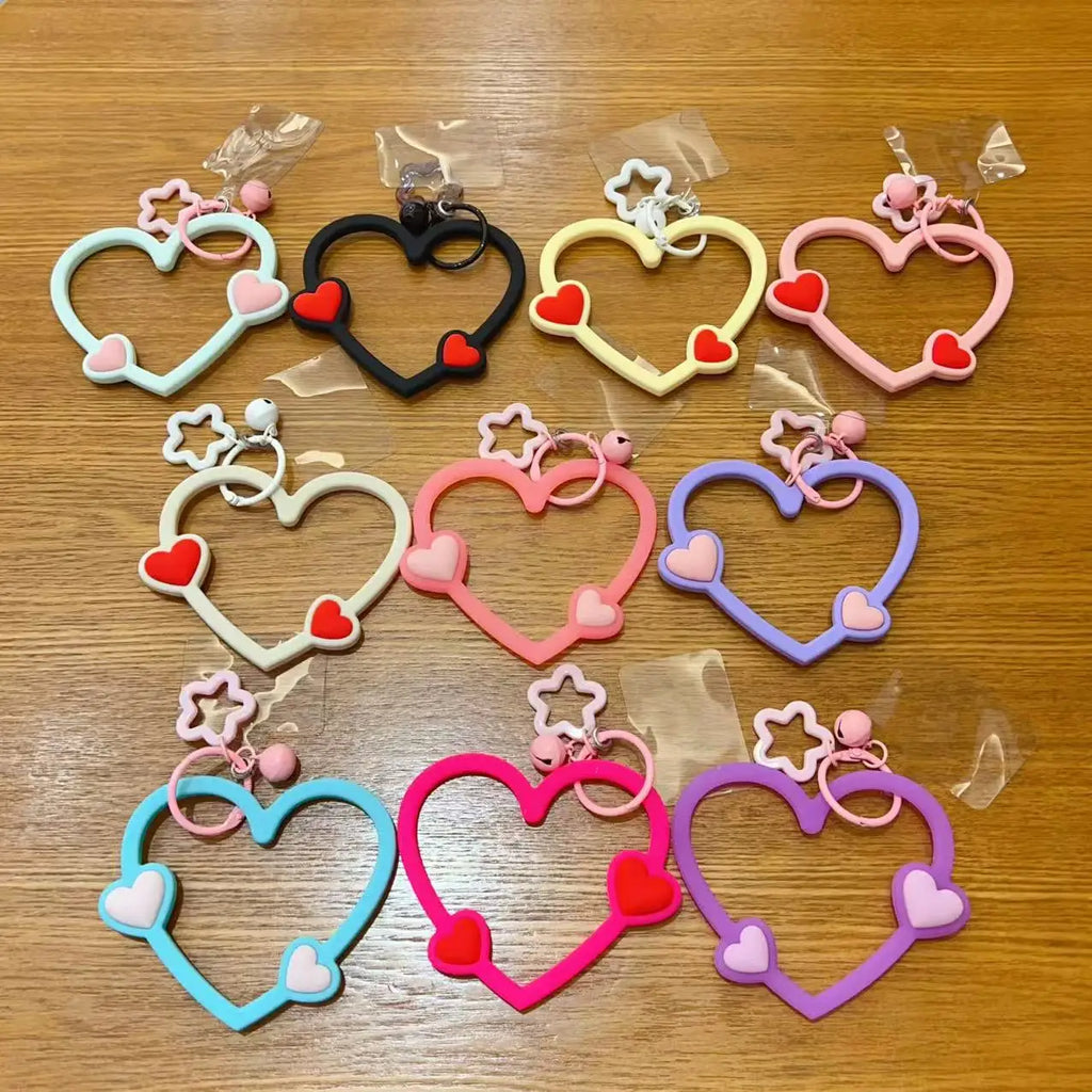 Cute Heart Phone Charm Lanyard Connector - Colorful Heart Phone Case Accessorie