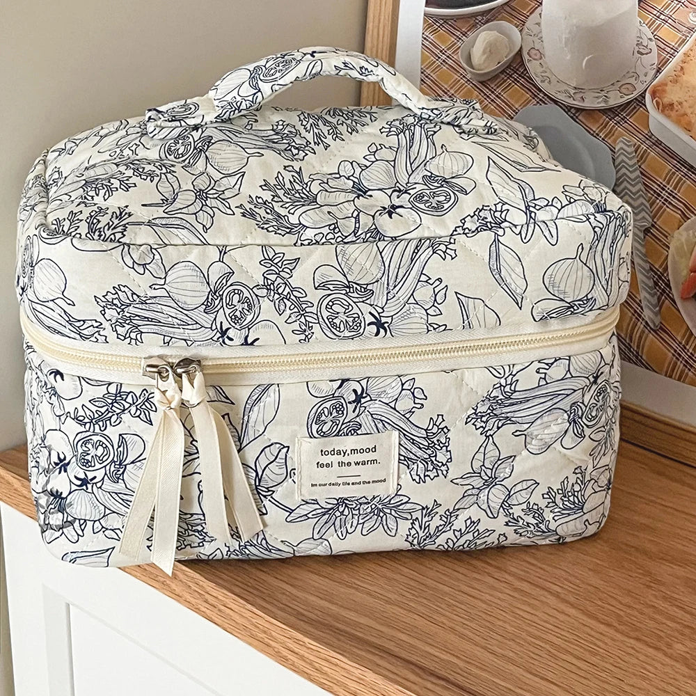 Vintage loral Cosmetic Travel Bag