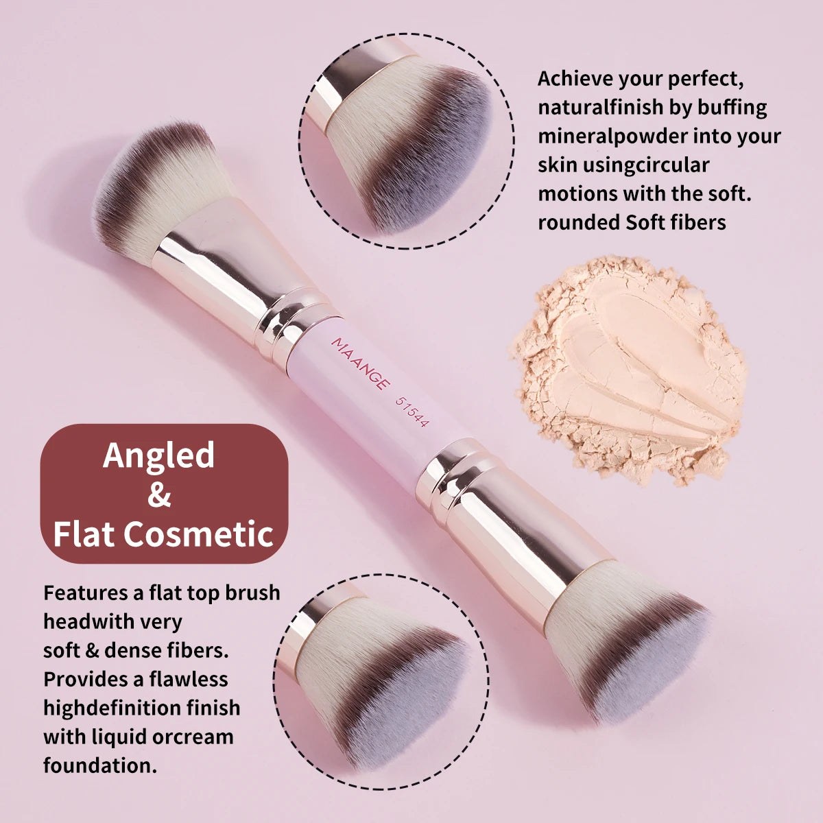 MAANGE 4-Piece Essential Makeup Brush Set
