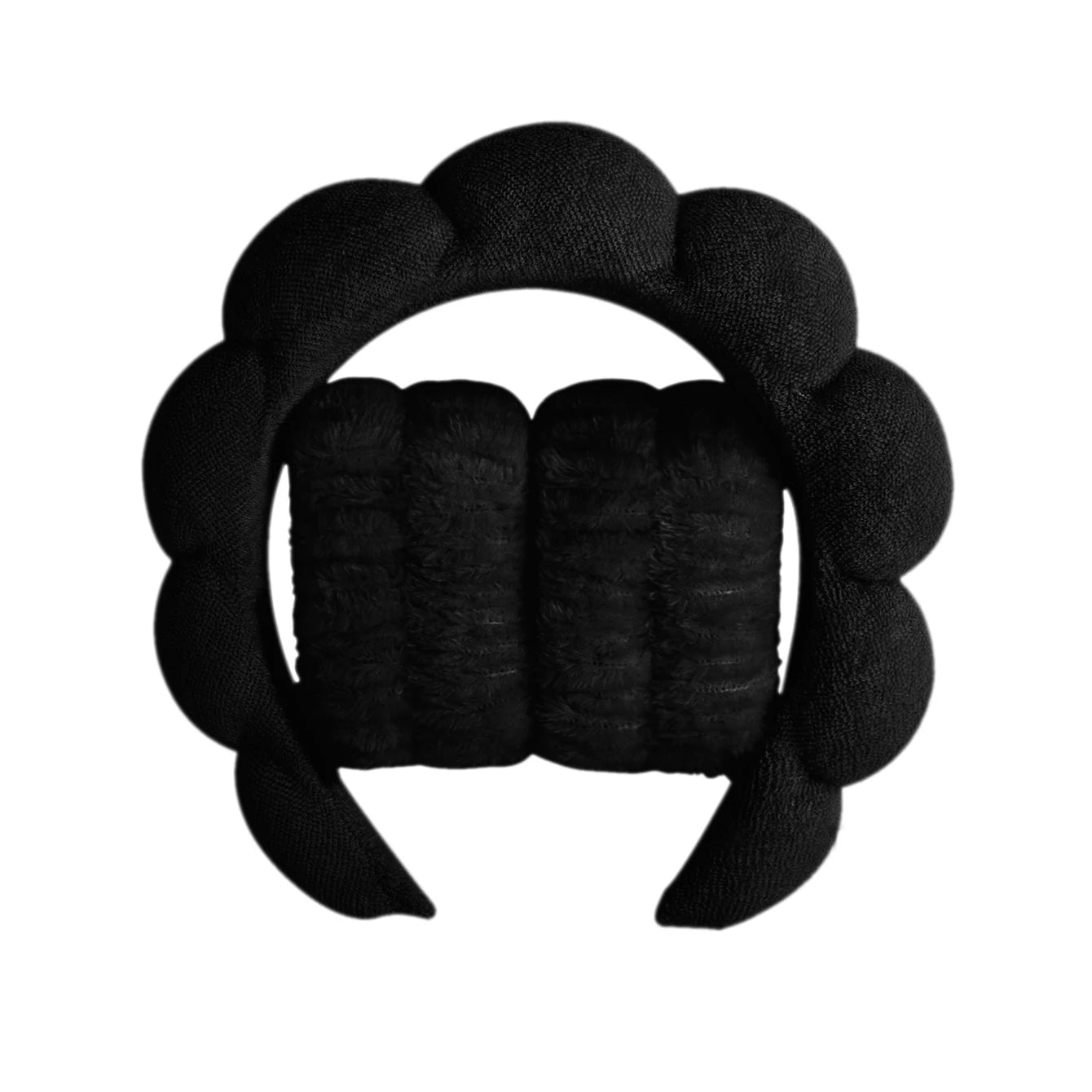 Microfiber Spa Wristbands & Headband Set - Face Washing Accessories
