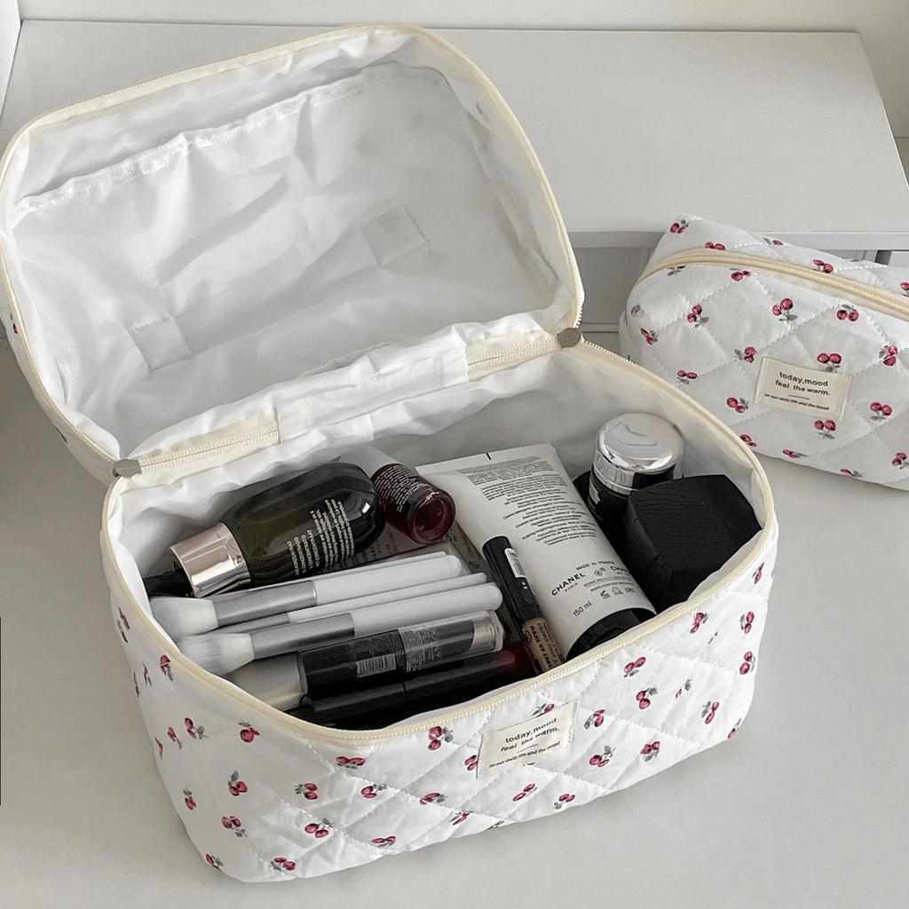 Cherry Blossom Cosmetic Travel Bag