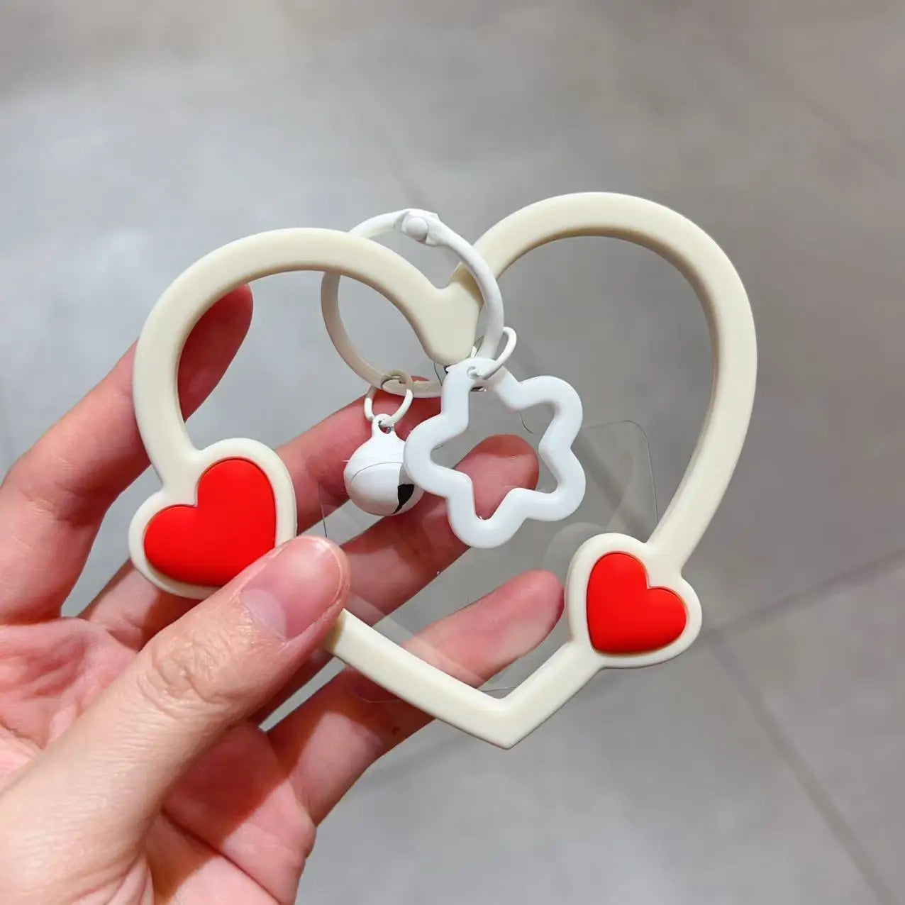Cute Heart Phone Charm Lanyard Connector - Colorful Heart Phone Case Accessorie