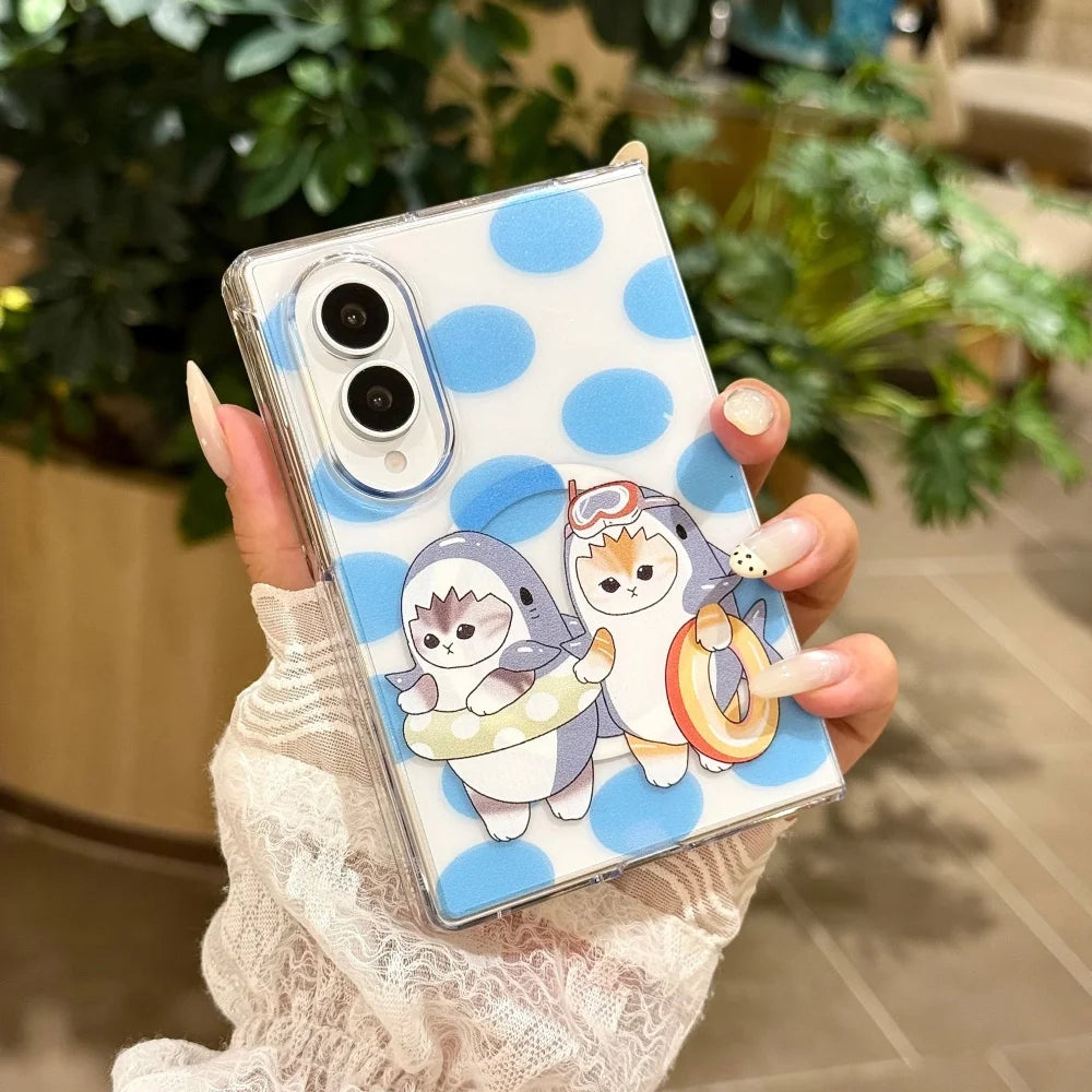 Korean Cute Panda Wrist Strap for Magsafe Case for Samsung Galaxy Z Fold 8, Z Fold  7, Z Fold  6, Z Fold 5 & Fold 8 Ultra