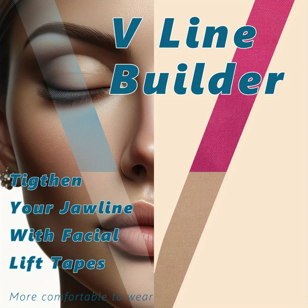 Invisible Face Lift Tape- Instant Jawline, one step at time