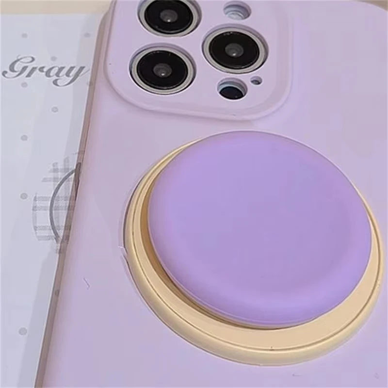 Cute Macaron Silicone Magnetic  Phone Grip & Stand
