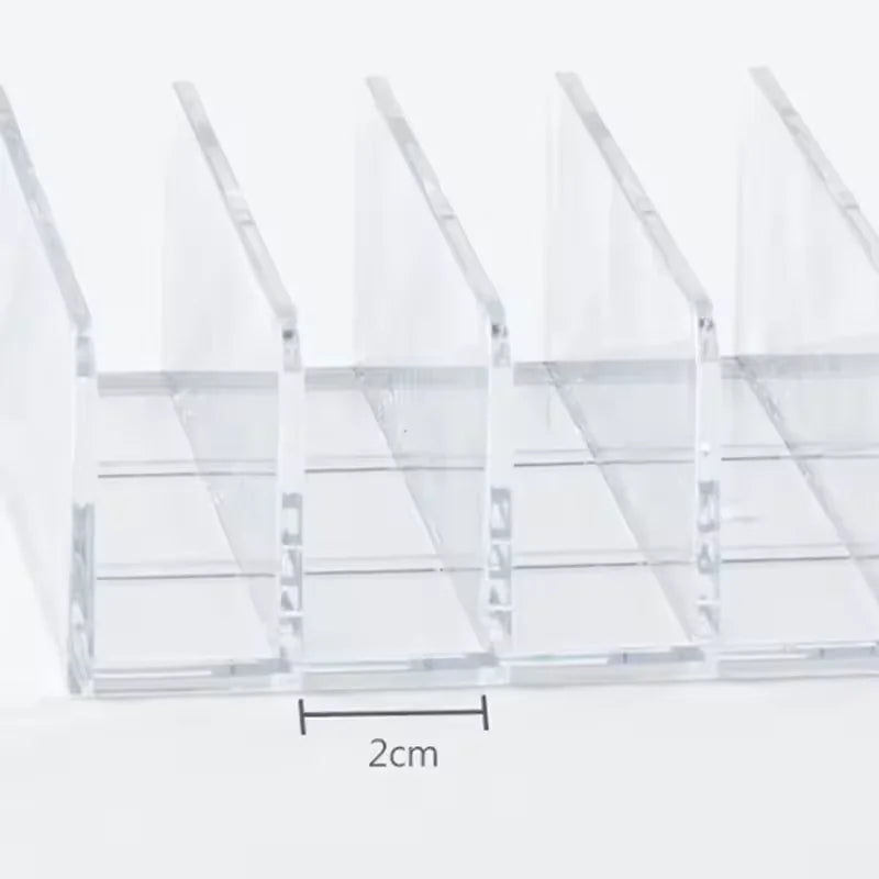 Clear 7- Compartment Makeup Organizer