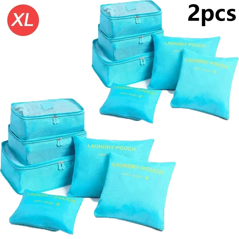 6-Piece Travel Organizer Packing Cube Set