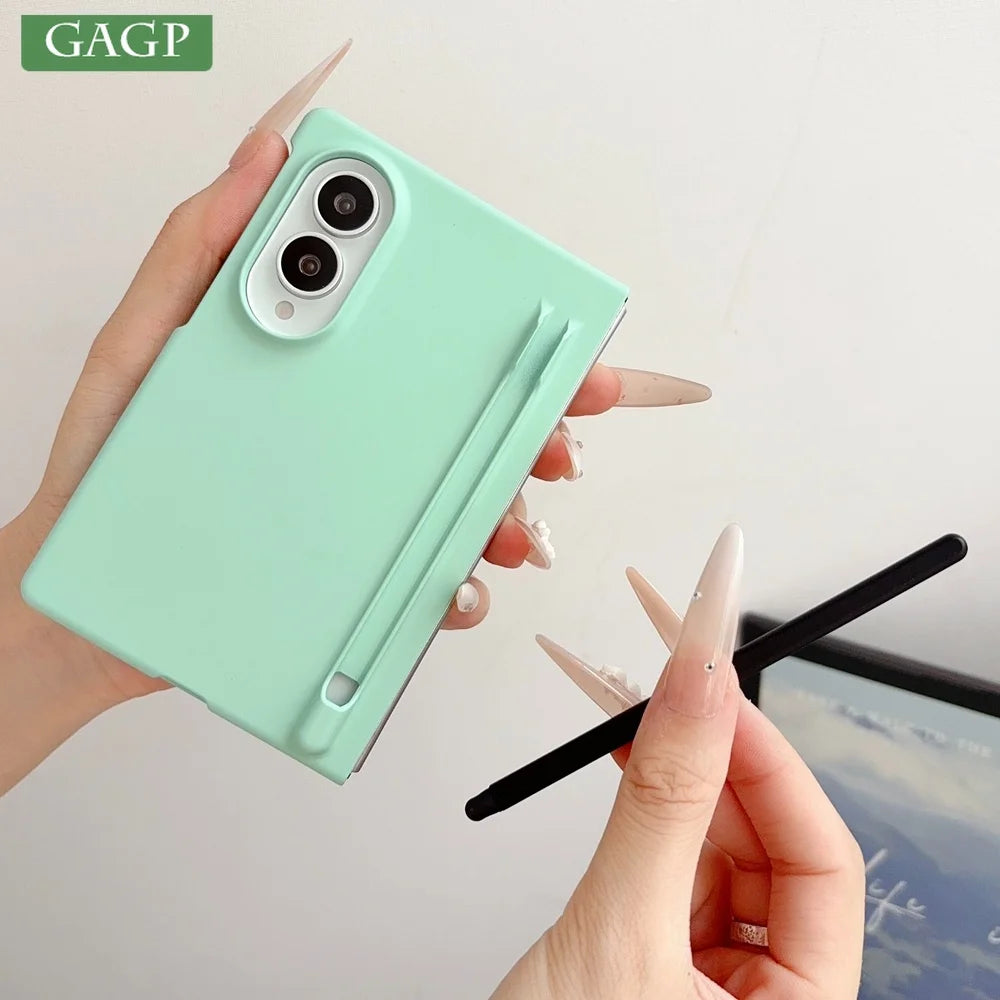 Slim Matte Case with Stylus Pen for Samsung Galaxy Z Fold *