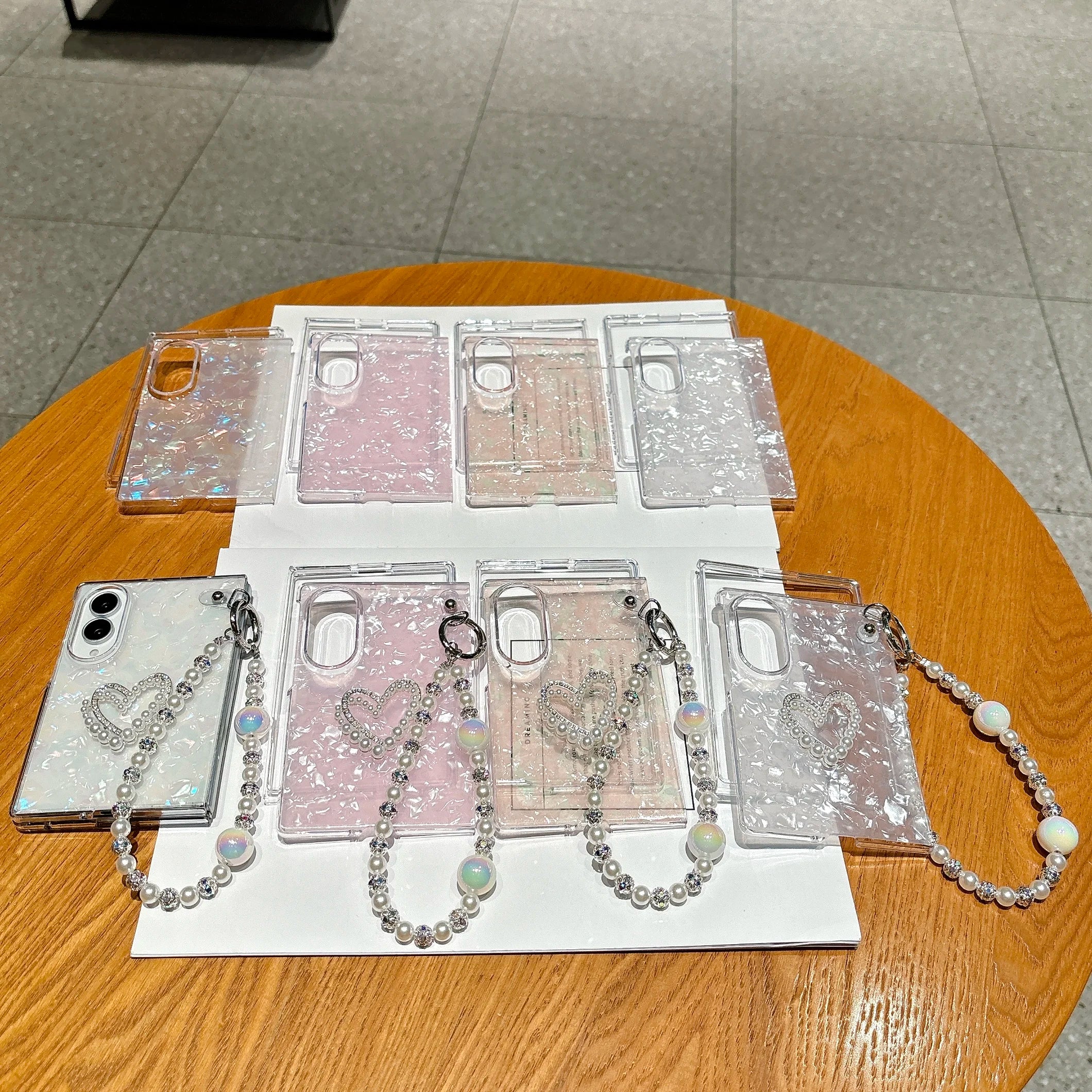 Pearl Bracelet Phone Case for Samsung Galaxy Z Fold *