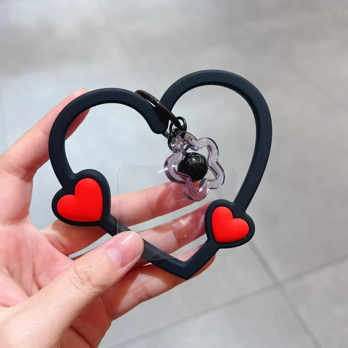 Cute Heart Phone Charm Lanyard Connector - Colorful Heart Phone Case Accessorie