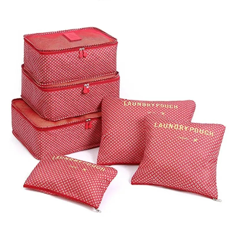 6-Piece Travel Organizer Packing Cube Set
