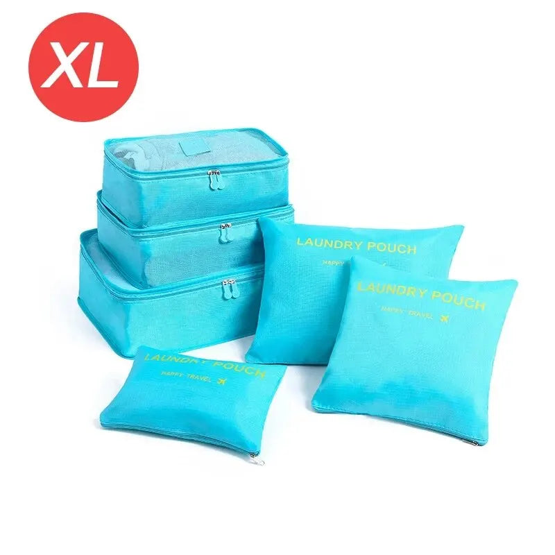 6-Piece Travel Organizer Packing Cube Set