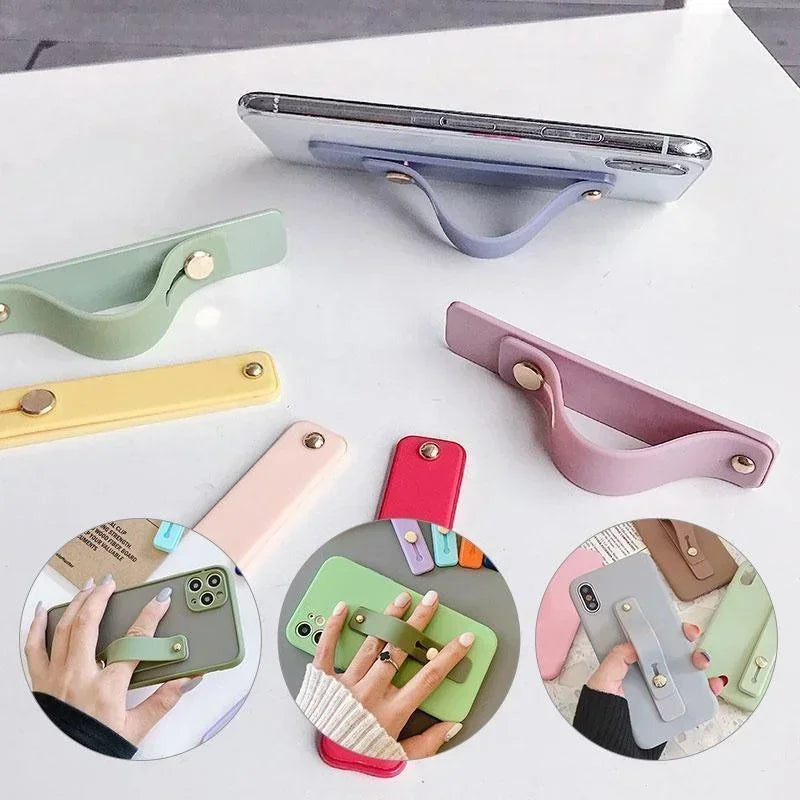 Universal Silicone Phone Finger Ring Holder Adjustable Phone Grip & Stand