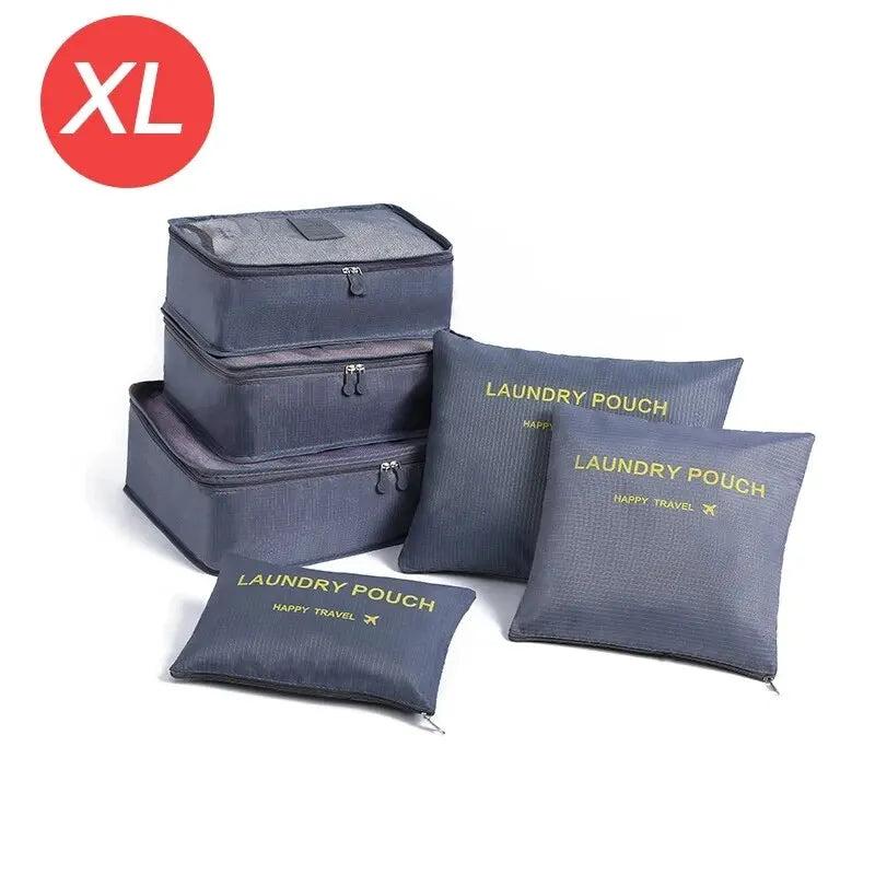 6-Piece Travel Organizer Packing Cube Set