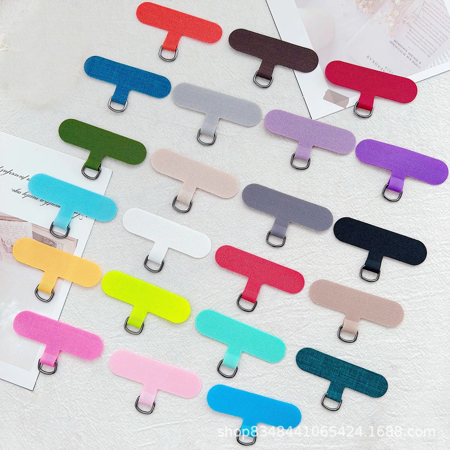 Detachable Phone Lanyard Strap with Metal Ring Clip