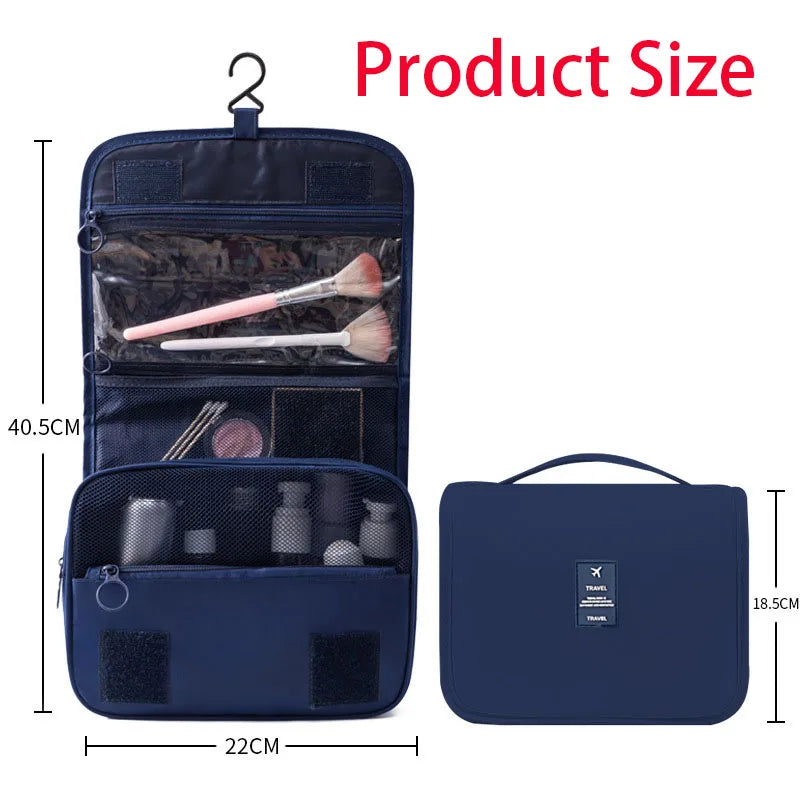 Large Hanging Travel Makeup & Toiletry Organizer Bag