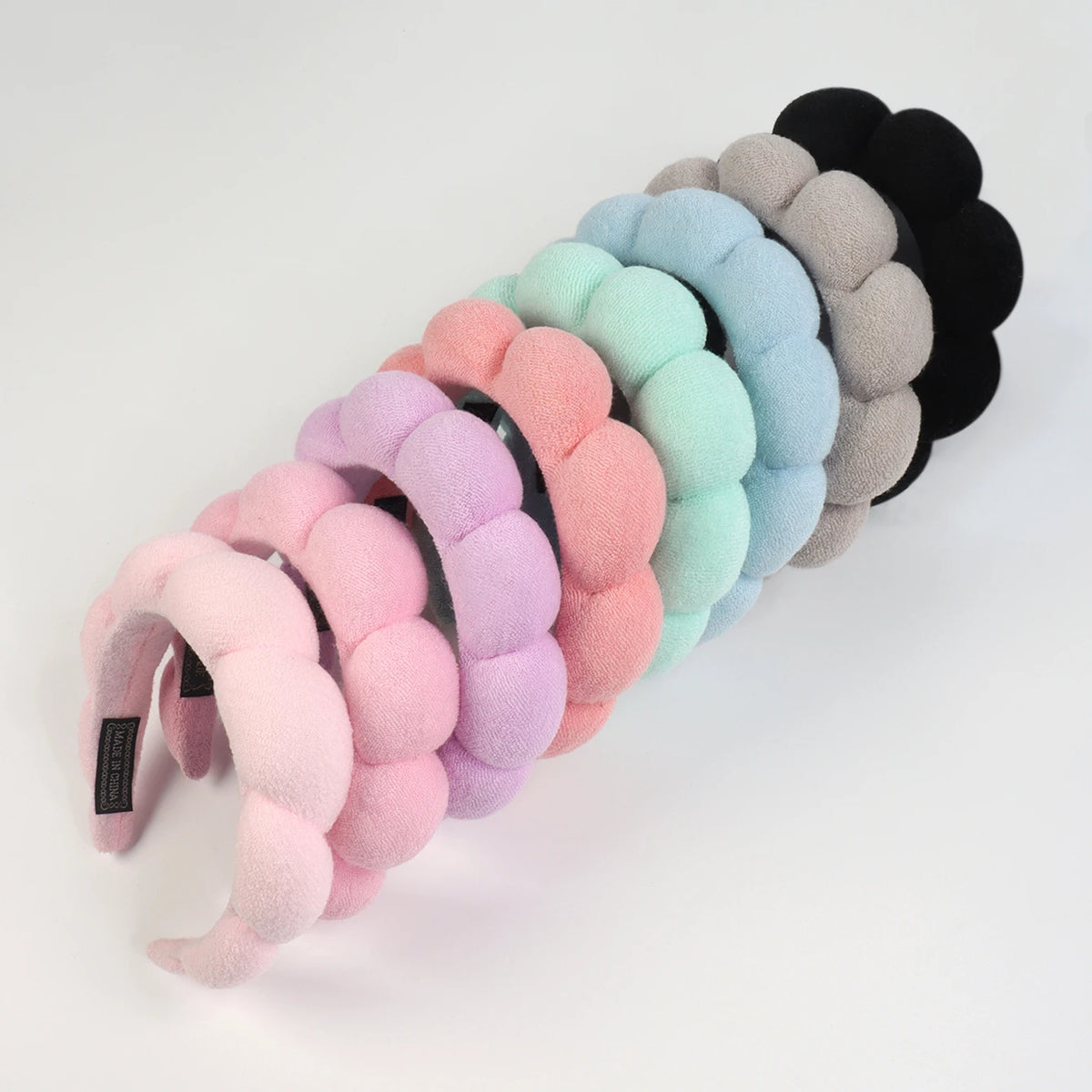 Microfiber Spa Wristbands & Headband Set - Face Washing Accessories