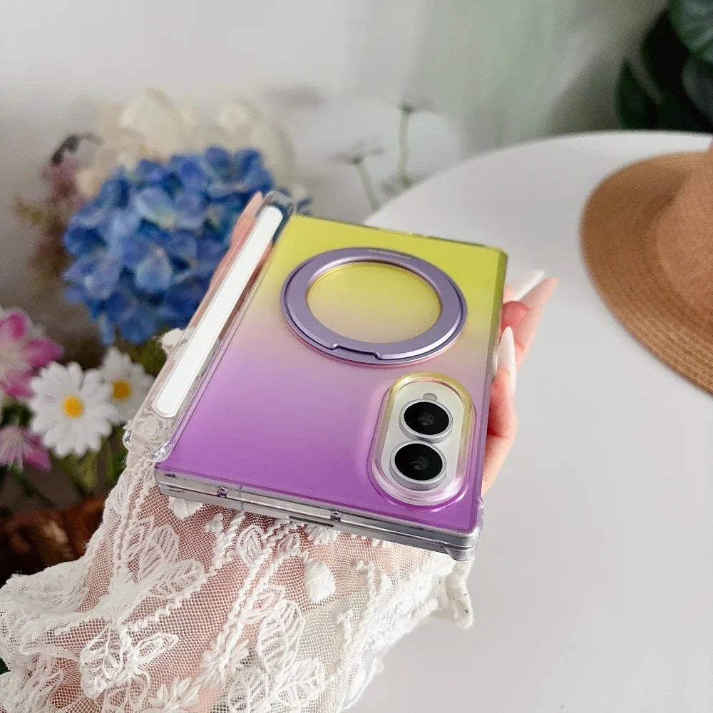 Magsafe Gradient Double Color Bracket Case for Samsung Galaxy Z Fold 8, Z Fold 7, Z Fold 6 & Z Fold 5