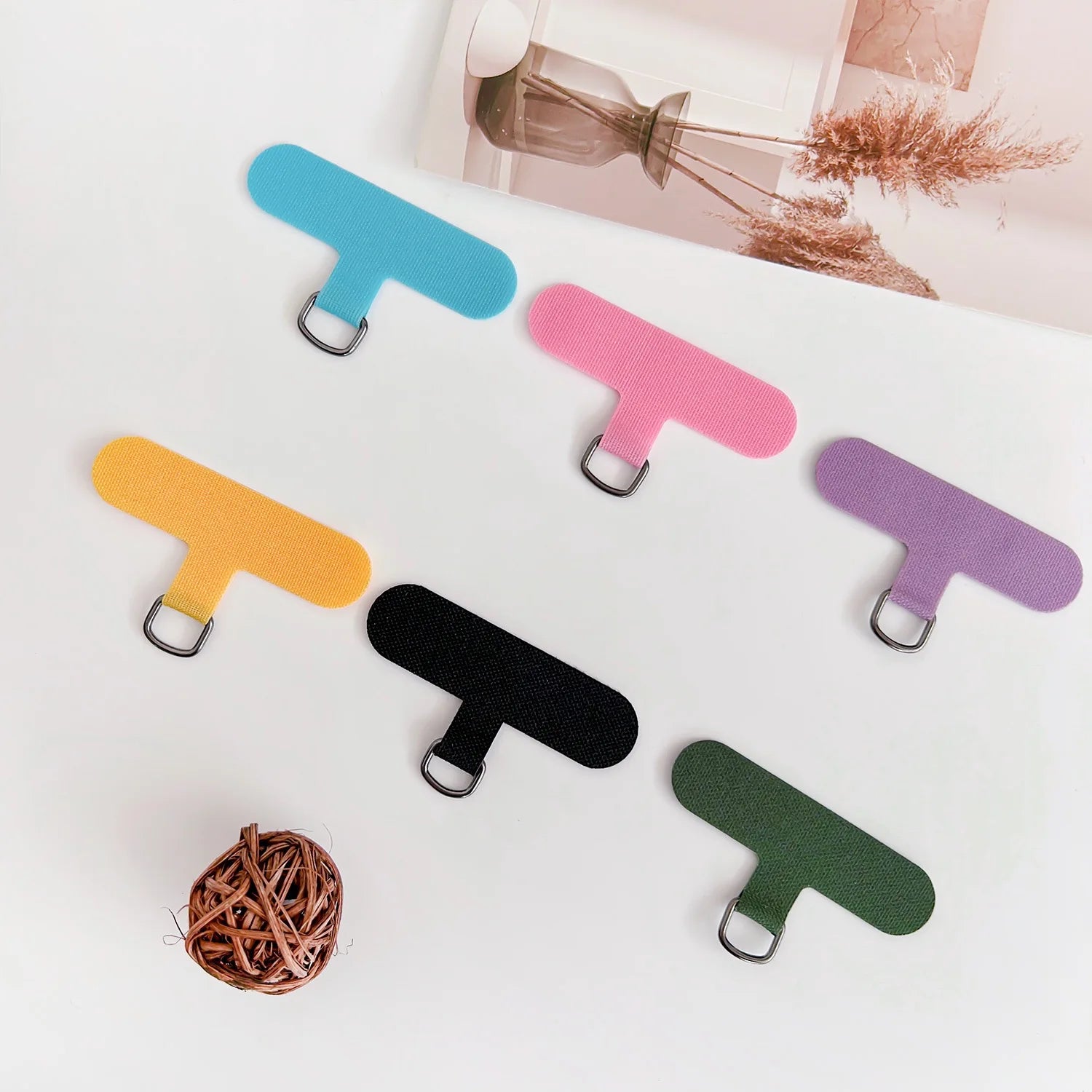 Detachable Phone Lanyard Strap with Metal Ring Clip