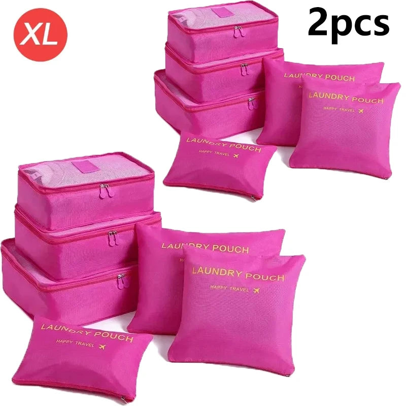 6-Piece Travel Organizer Packing Cube Set
