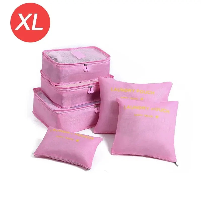 6-Piece Travel Organizer Packing Cube Set