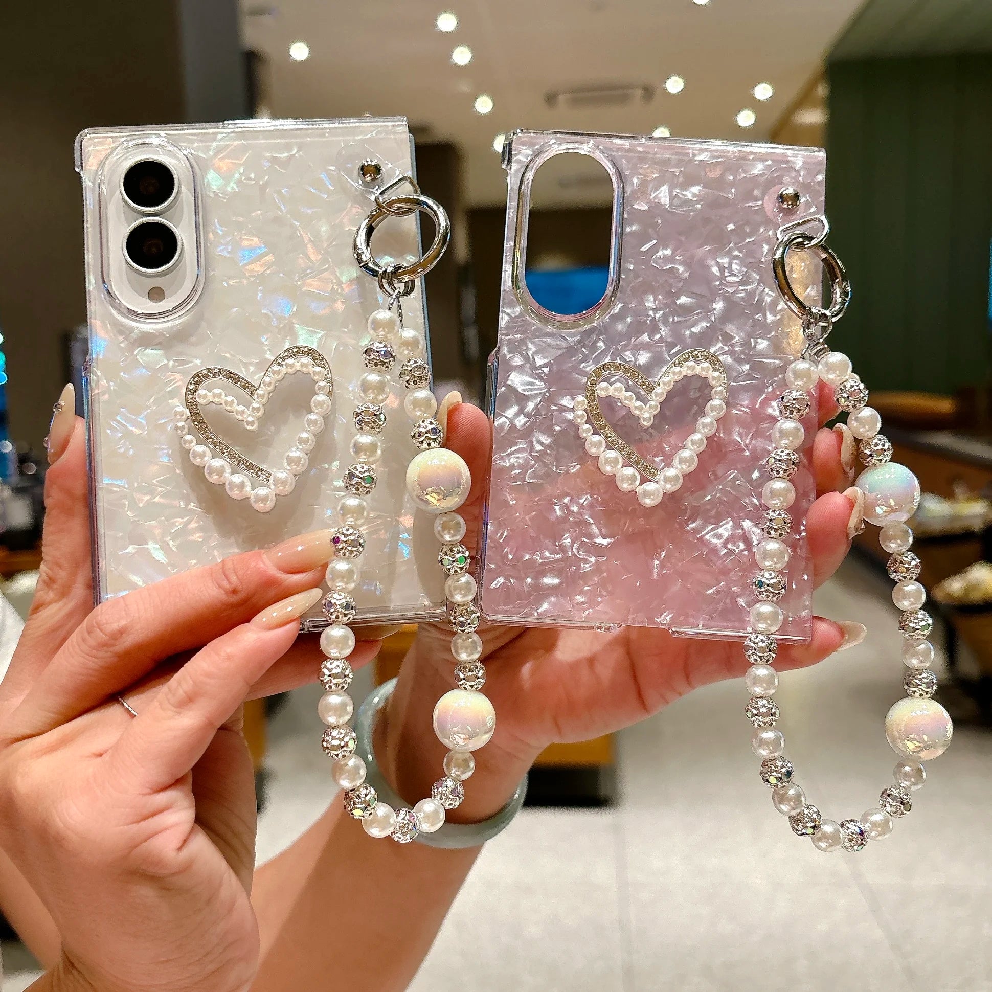 Pearl Bracelet Phone Case for Samsung Galaxy Z Fold *