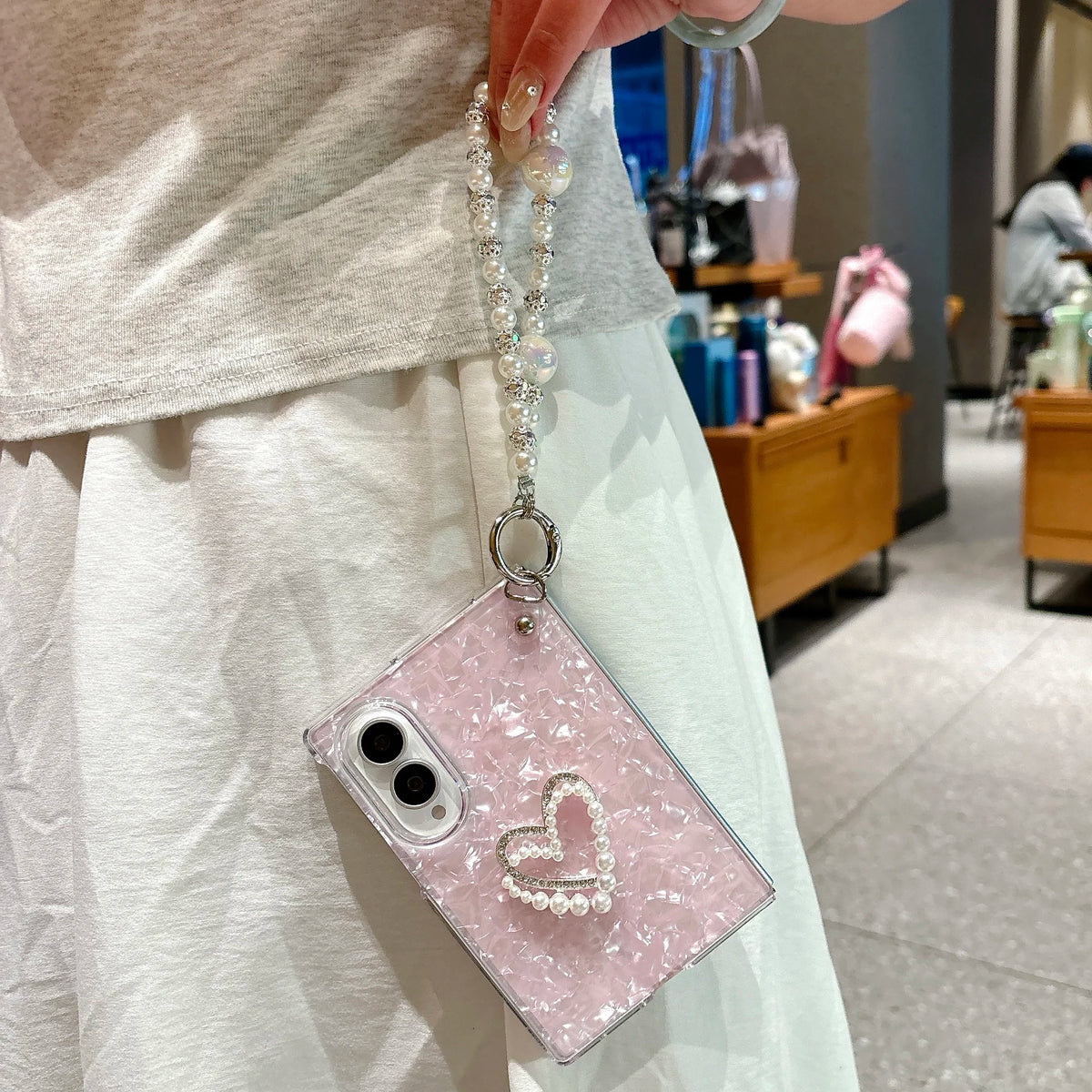 Pearl Bracelet Phone Case for Samsung Galaxy Z Fold *