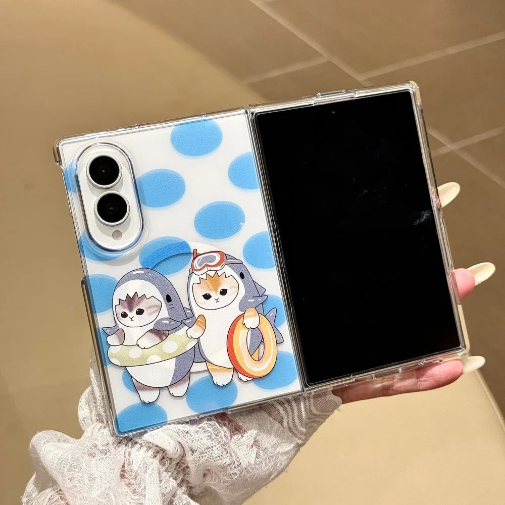 Korean Cute Panda Wrist Strap for Magsafe Case for Samsung Galaxy Z Fold 8, Z Fold  7, Z Fold  6, Z Fold 5 & Fold 8 Ultra